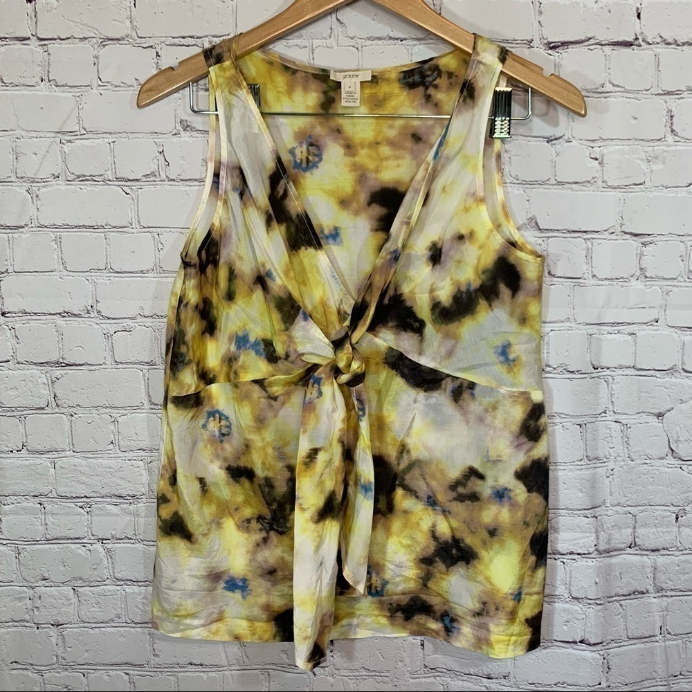 J Crew Silk Blend Tank Top Size 4